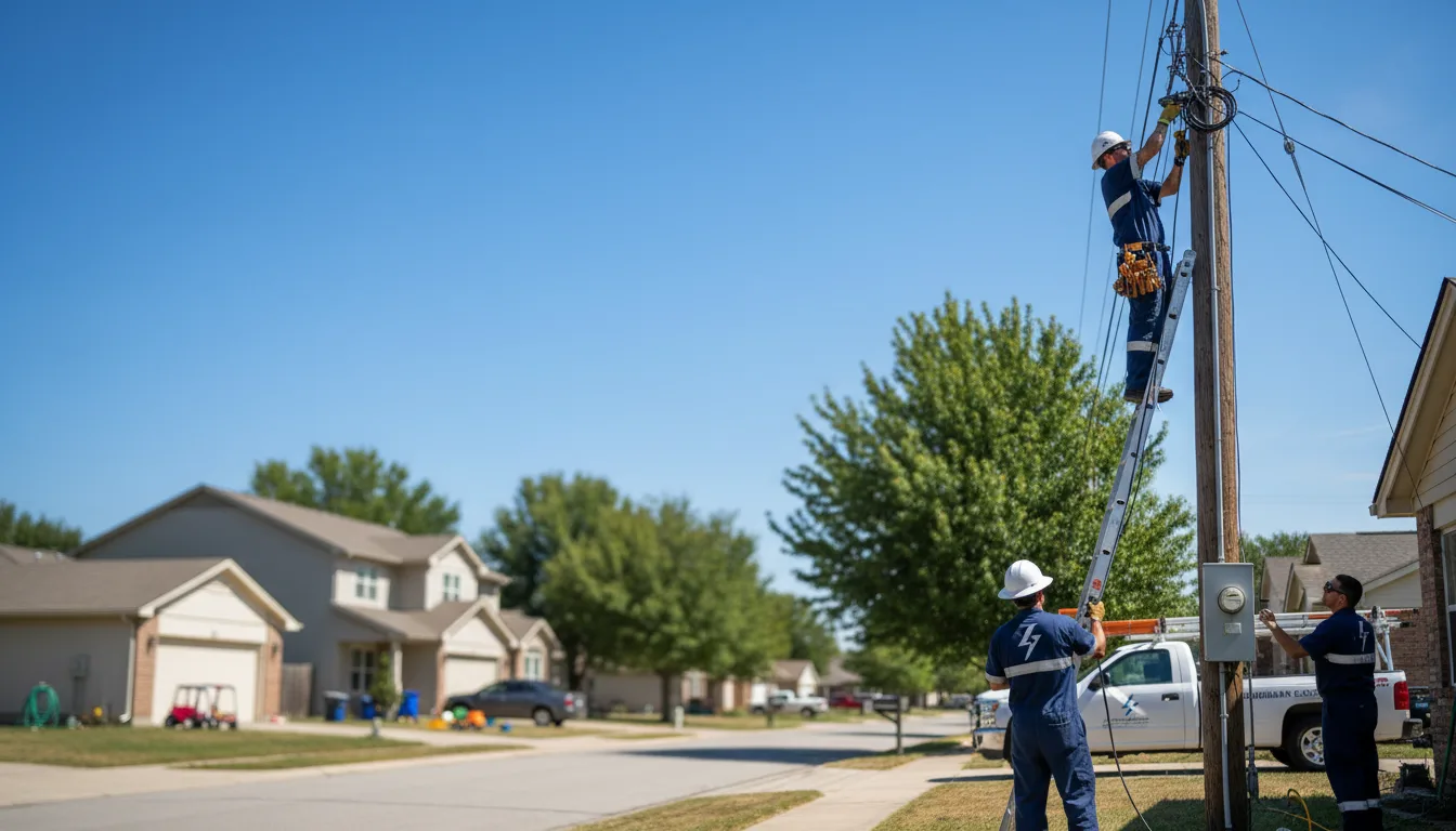 Residential electrician providing installation services in Denton, MD